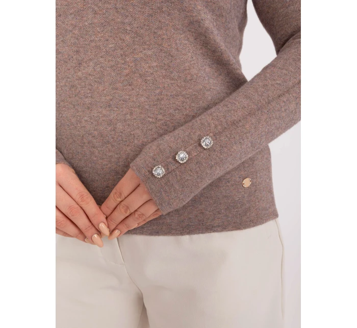 Sweter PM SW model 19319061 ciemny bezowy - FPrice