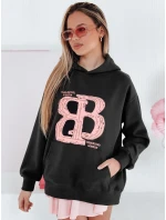 Dámska nadrozmerná mikina LITESSO black FashionStreet BY1413