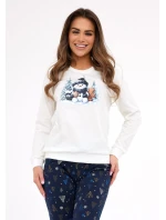 Cornette 721/427 Snowy Day long/r Christmas S-2XL dámske pyžamo