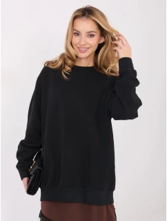 Bawełniana damska bluza basic Goodlookin czarna (A1047)