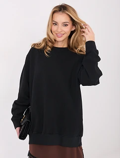 Dámska bavlnená základná mikina Goodlookin Black (A1047)