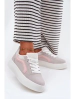 Sneakersy Damskie Na Platformie Szare Tellnira Sneakersy Damskie Na Platformie Szare Tellnira