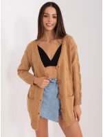 Sweter AT SW model 18909364 camelowy - FPrice