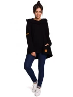 model 18002124 Svetr s vysokým límcem černý - BeWear