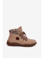 Zenaya dámske zateplené trappery - béžové Zenaya dámske zateplené trappery - béžové