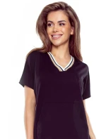 Noční košile Fleur black - ELDAR