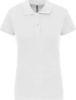 Kariban K 240 Dámske elastické polo tričko z piké 20.K240 biele