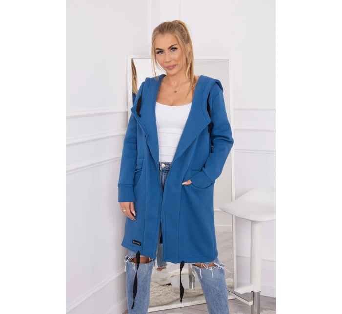 model 18748942 modrá zateplená bunda s kapucí - K-Fashion model 18748942 modrá zateplená bunda s kapucí - K-Fashion