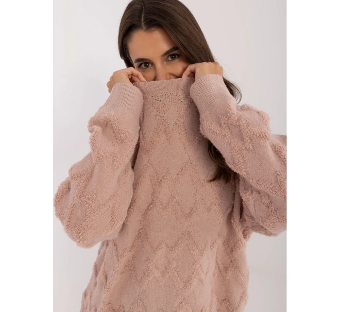 Sweter AT SW model 20470406 ciemny różowy - FPrice