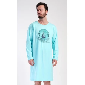 Pánska nočná košeľa s dlhým rukávom Jachting Pánska nočná košeľa s dlhým rukávom Jachting