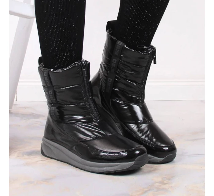 Dámske metalické snežnice W INT1785B - Big Star