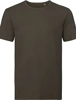 Russell Athletic 108M Pánske tričko Pure Organic 10.108M tmavo olivová