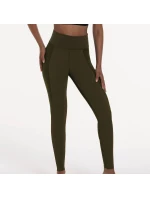 športové kompresné nohavice 1687 dark olive - Active