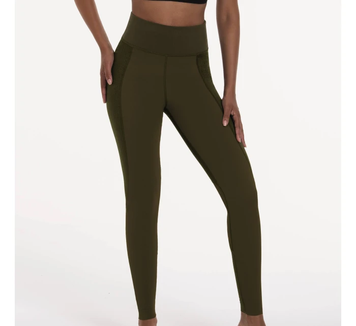 športové kompresné nohavice 1687 dark olive - Active