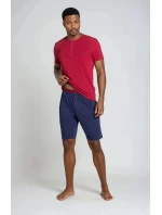 Pyžamo Dune 38879-33X Červená a tmavo modrá - Henderson Pyžamo Dune 38879-33X Červená a tmavo modrá - Henderson