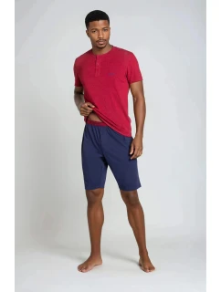 Pyžamo Dune 38879-33X Červená a tmavo modrá - Henderson