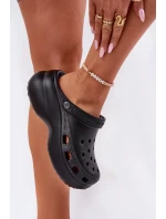 Dámske penové papuče na pevnej podrážke Big Star - čierne Dámske penové papuče na pevnej podrážke Big Star - čierne