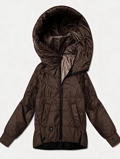 Dámská bunda s manžetami Goodlookin v čokoládové barvě model 22324725 - S'WEST