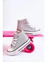 Dětské vysoké tenisky stříbrný model 21587233 - Boto