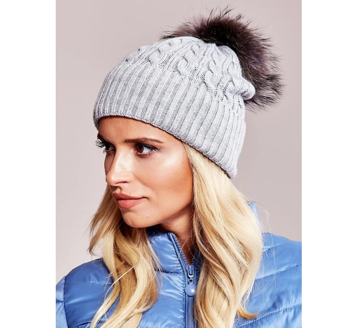 Dámska čiapka AT CZ 173501 šedá