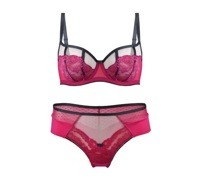 Dámska podprsenka DOTS BALCONETTE 19110 pink - Mediolano