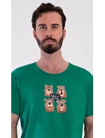 Pánské pyžamo šortky Méďa Happy Pánské pyžamo šortky Méďa Happy