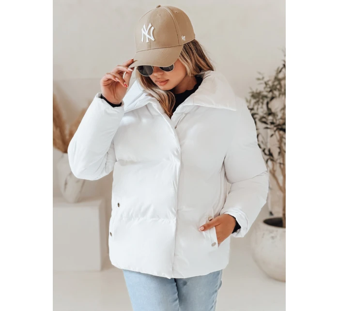 Dámská prošívaná zimní bunda bílá Dstreet model 21990593 - FashionStreet