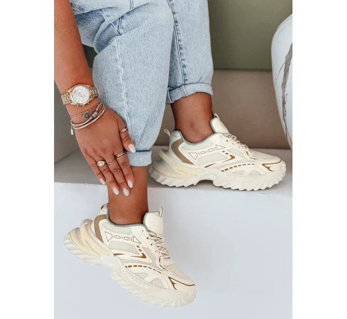 Dámské sportovní tenisky beige Dstreet model 21991743 - FashionStreet