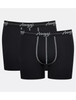 Pánské boxerky Start Short C2P box - BLACK - černá 0004 - SLOGGI