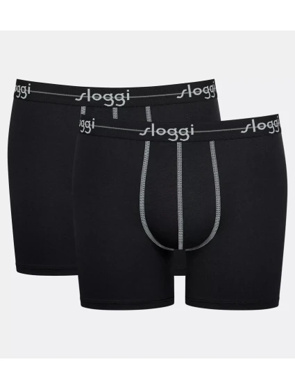 Pánské boxerky Start Short C2P box - BLACK - černá 0004 - SLOGGI
