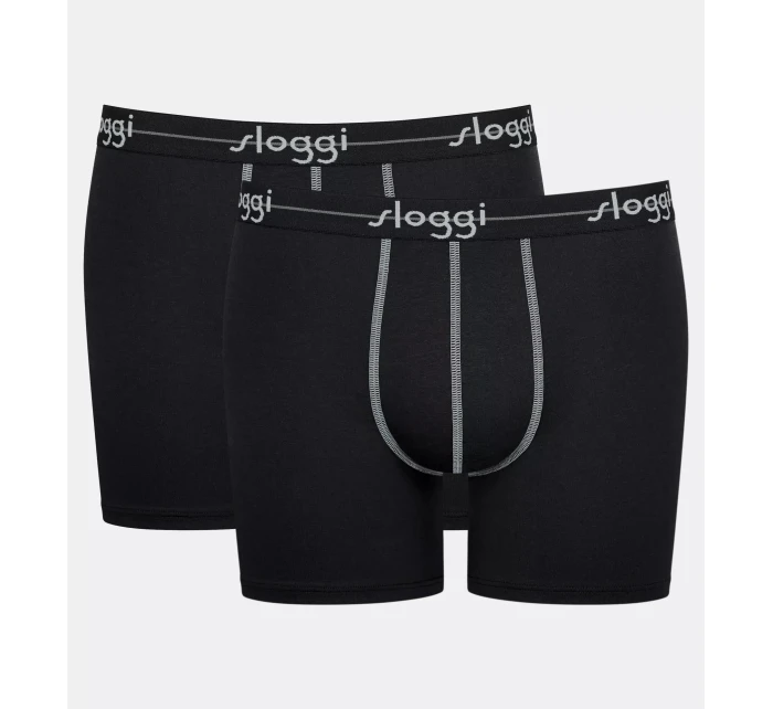 Pánské boxerky Start Short C2P box - BLACK - černá 0004 - SLOGGI