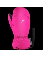 Detské nepremokavé zateplené jednoprstové lyžiarske rukavice Reusch Olly R-TEX® XT Mitten so zapínaním na suchý zips ružové (61/85/588/3350)