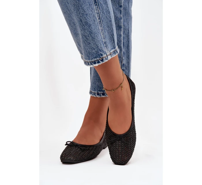 Baleríny S A Mašlí Černé model 21744485 - Boto