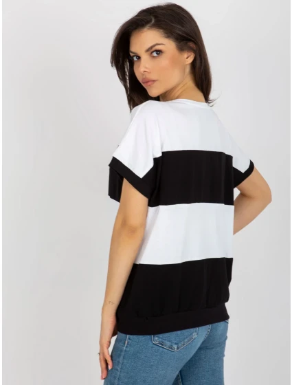 Blúzka RV BZ 8640.36X biela a čierna