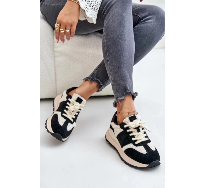 Zateplené dámske kožené tenisky Big Star HI-POLY SYSTEM Black Zateplené dámske kožené tenisky Big Star HI-POLY SYSTEM Black