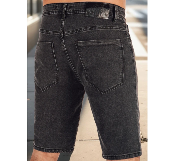 Pánske džínsové šortky čierne FashionStreet SX2493
