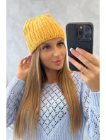 Dámska horčicová čiapka Rebeka K345 Dámska horčicová čiapka Rebeka K345