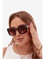 Dámské sluneční brýle kočičí oko hnědé