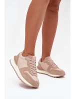 Dámske kožené tenisky Big Star HI-POLY SYSTEM - nude Dámske kožené tenisky Big Star HI-POLY SYSTEM - nude