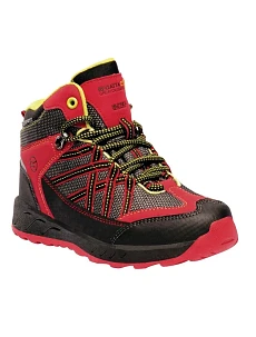 Detská obuv RKF509 black-red - Regatta