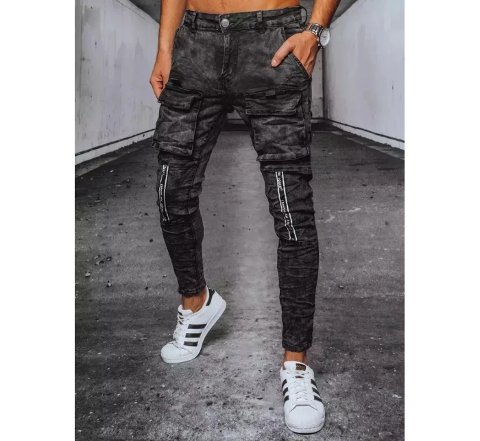 Pánské džínové bojové kalhoty černé Dstreet model 21964353 - FashionStreet