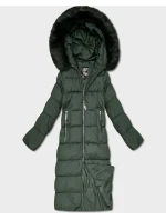 DŁUGA DAMSKA KURTKA ZIMOWA Z KAPTUREM model 21242159 - Libland
