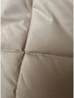 Svetlo béžová dlhá dámska oversize vesta (5M3165-62)