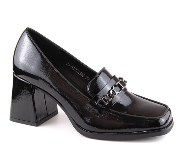 Lakovaná obuv s ozdobným stĺpikom Potocki W WOL215A black