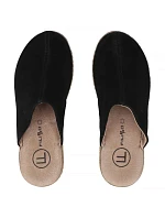 Čierne kožené žabky na platforme Filippo DK7567