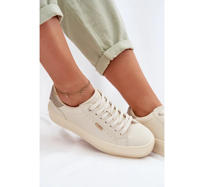 Sneakers na platformě Big Star model 22042659 Béžové - Big Star Shoes Sneakers na platformě Big Star model 22042659 Béžové - Big Star Shoes