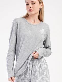 Dámske dlhé pyžamo s perím