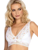 Dámska podprsenka Gizela white - ROZA