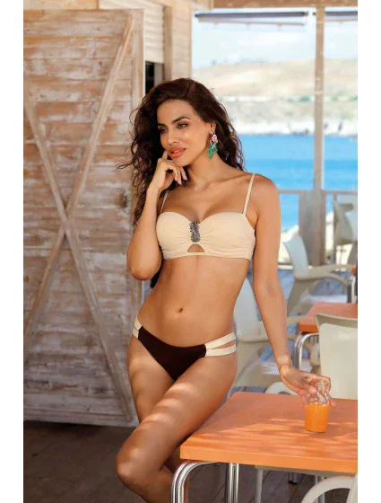 Dámské dvoudílné plavky model 19575905 barva 094 sv. béžové - Etna