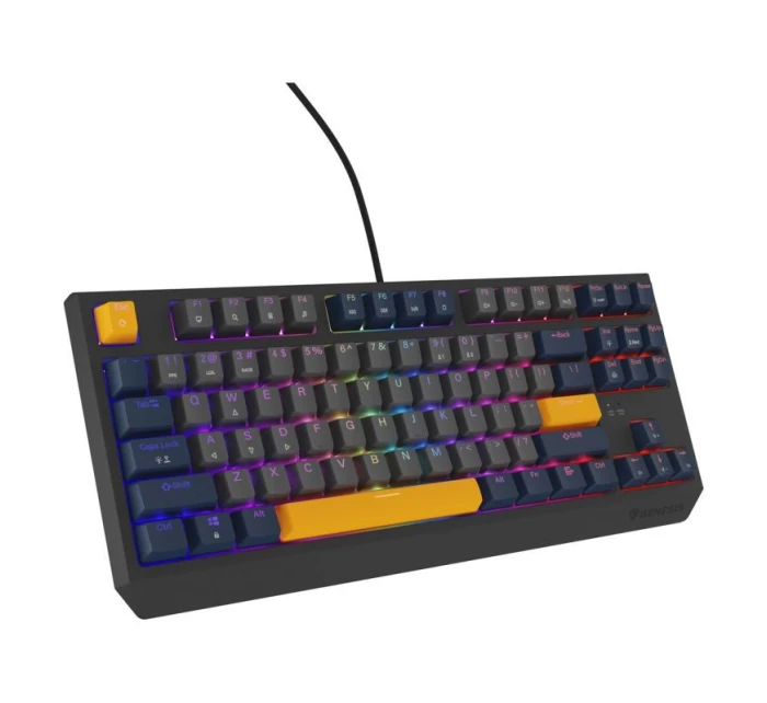 GENESIS Thor 230 TKL Herná USB QWERTY klávesnica česká modrá